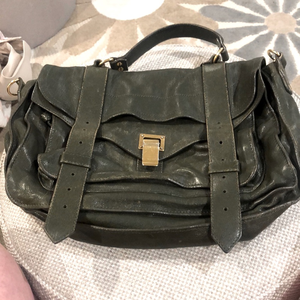 Proenza Schouler PS1 medium bag olive green